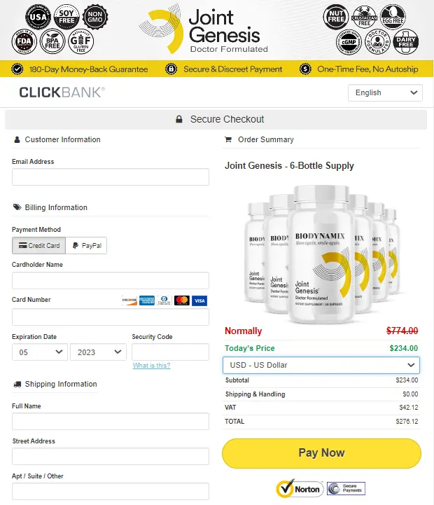 Joint genesis-Secure-Checkout